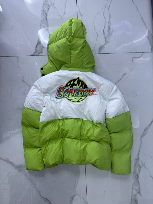 White/ Green Puffer