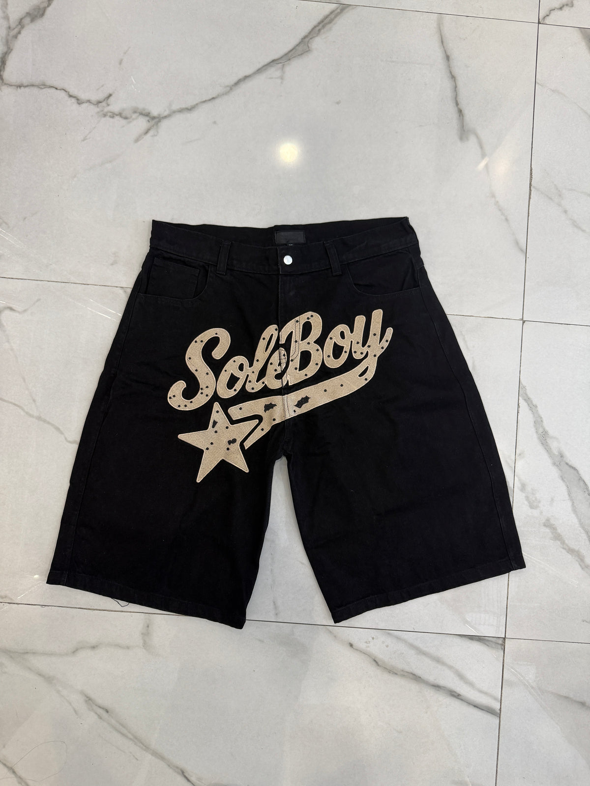 STARSTRUCK JORTS (BLACK)