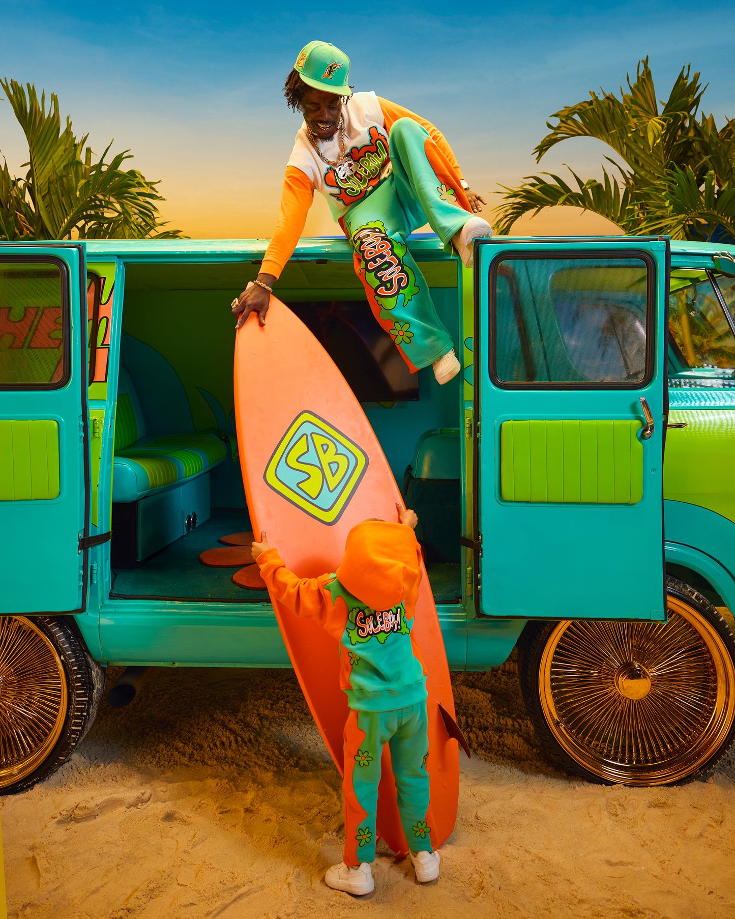 Groovy Mystery Sweatpants (Orange)