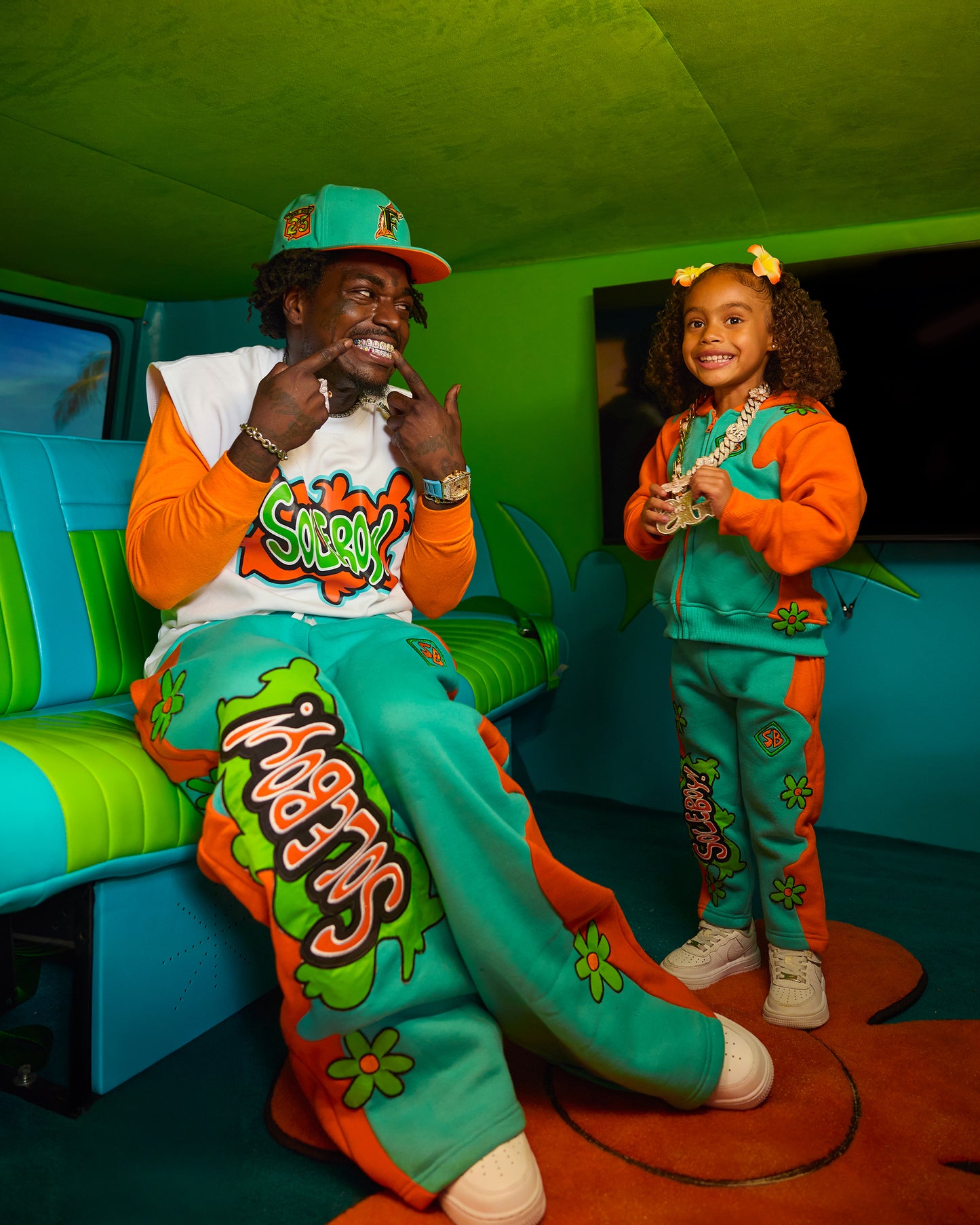 Groovy Mystery Sweatpants (Orange)