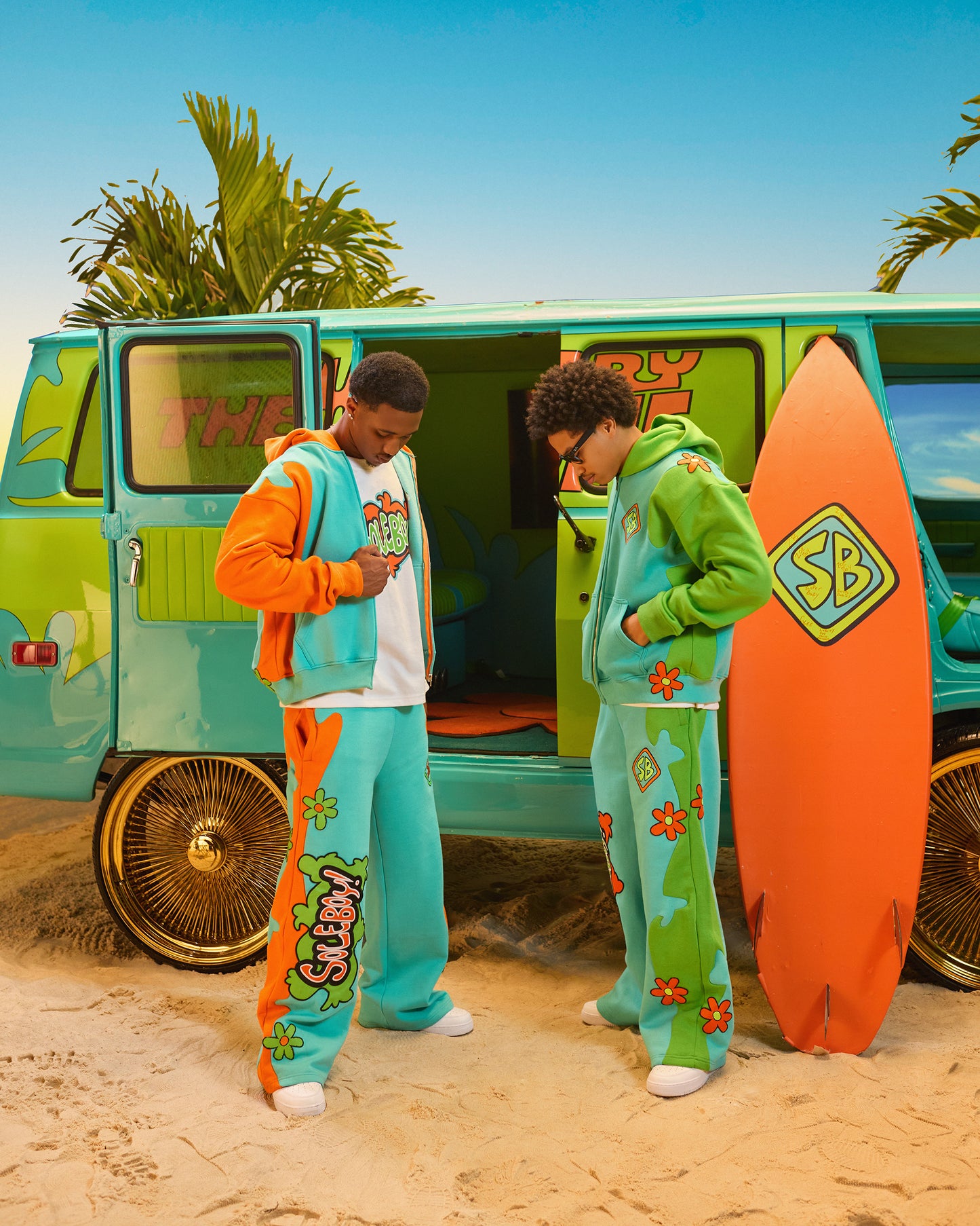 Groovy Mystery Sweatpants (Orange)