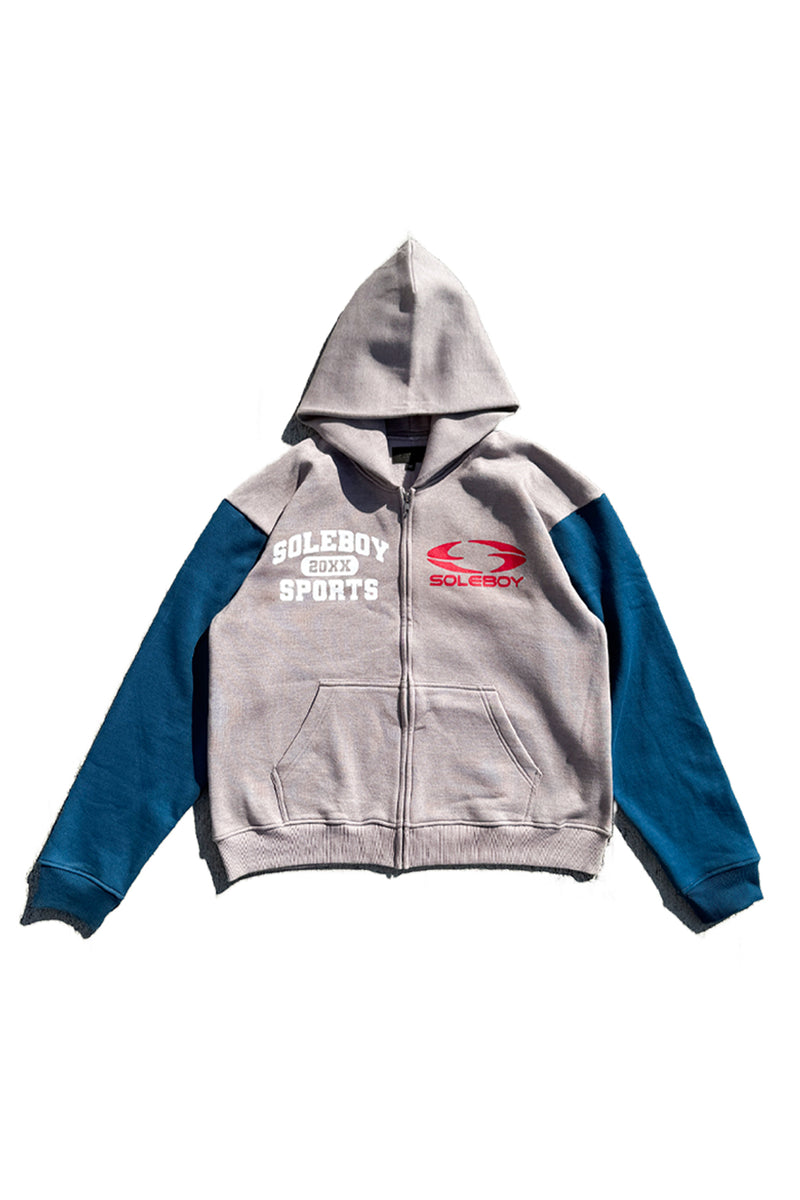 SB Tech Zip Up (Grey/Teal)