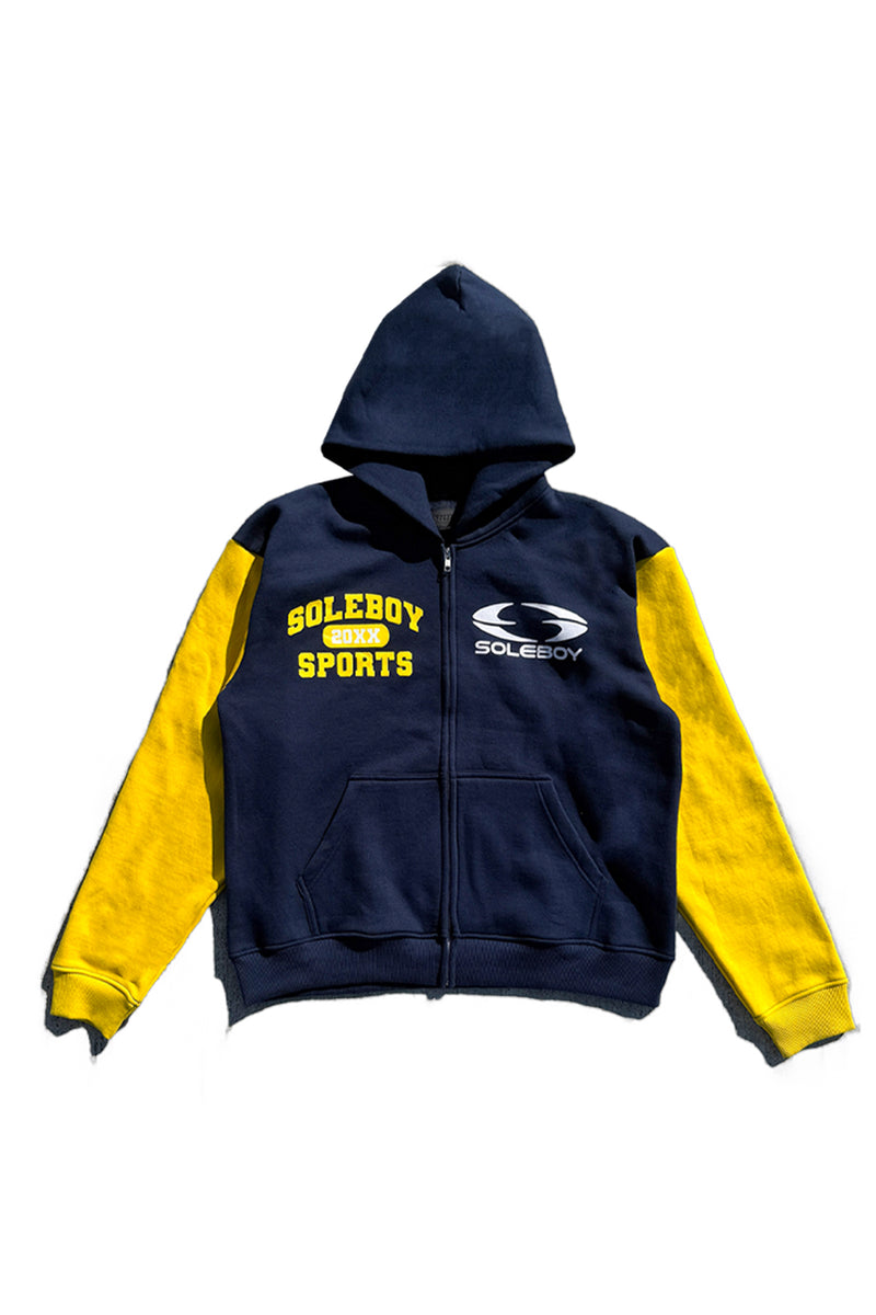 SB Tech Zip Up (Navy/Yellowl)